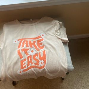 Tan take it get easy shirt💓